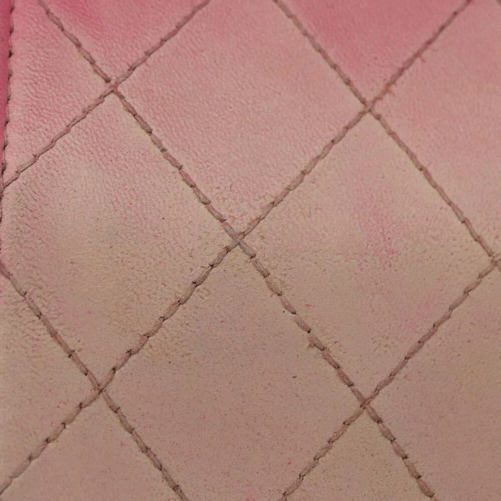CHANEL Chain Shoulder Bag Leather Pink Silver CC - Picture 7 of 16